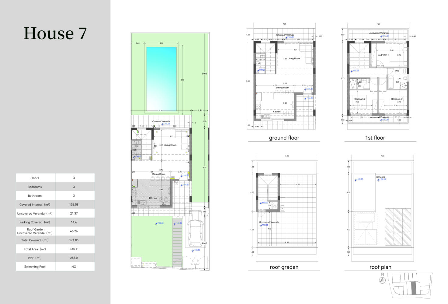 3 bedrooms Villa in Limassol, Cyprus No. 64758