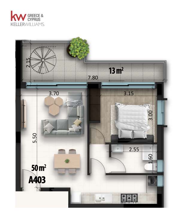 1 bedroom Apartment in Livadia, Larnaka, Cyprus No. 60424