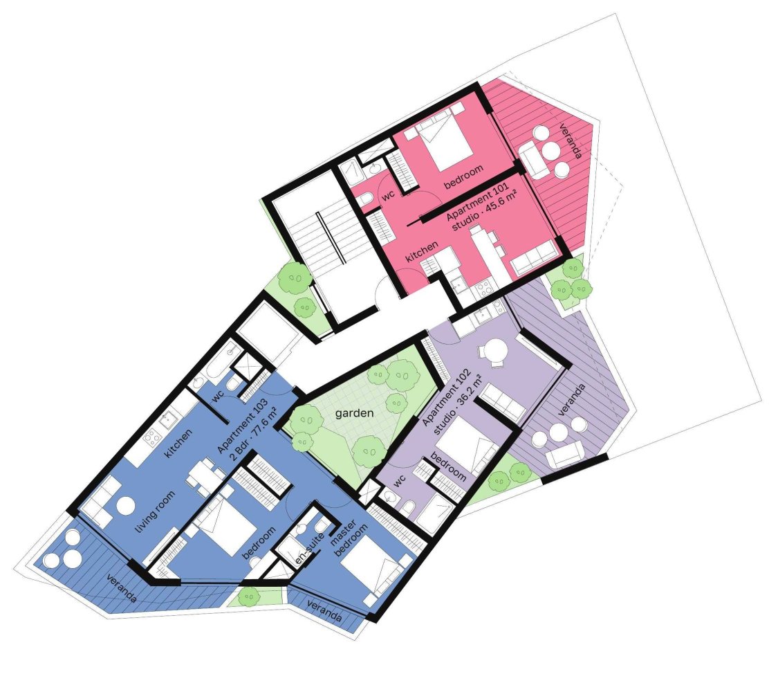 1 dormitorio Apartamento en Limassol, Chipre No. 65120