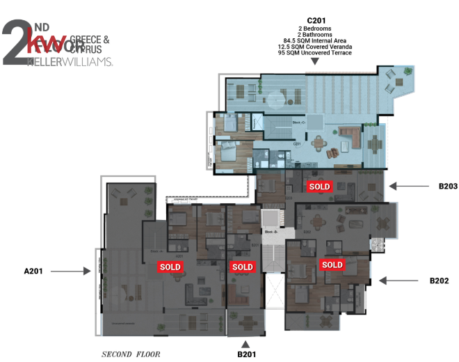 2 chambres Appartement à Livadia, Larnaka, Chypre No. 63380