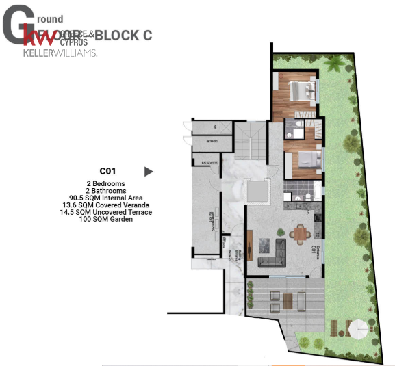 2 chambres Appartement à Livadia, Larnaka, Chypre No. 63380