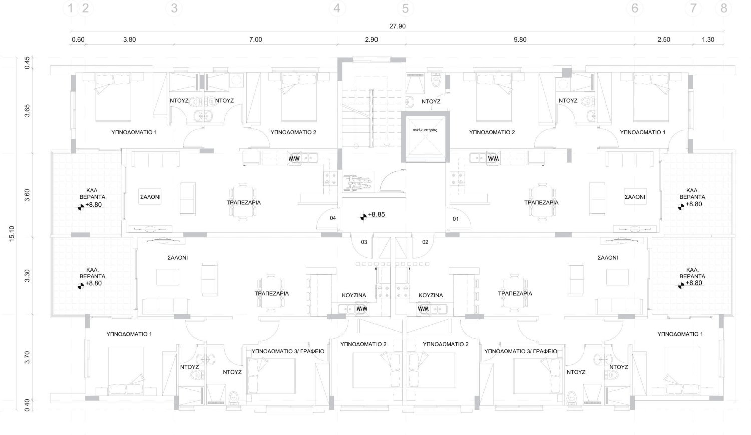2 dormitorios Apartamento en Paphos, Chipre No. 63627