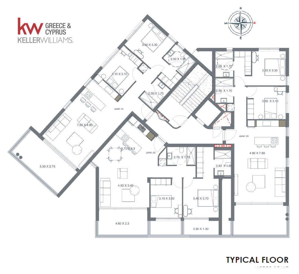 2 bedrooms Apartment in Nicosia, Cyprus No. 61938