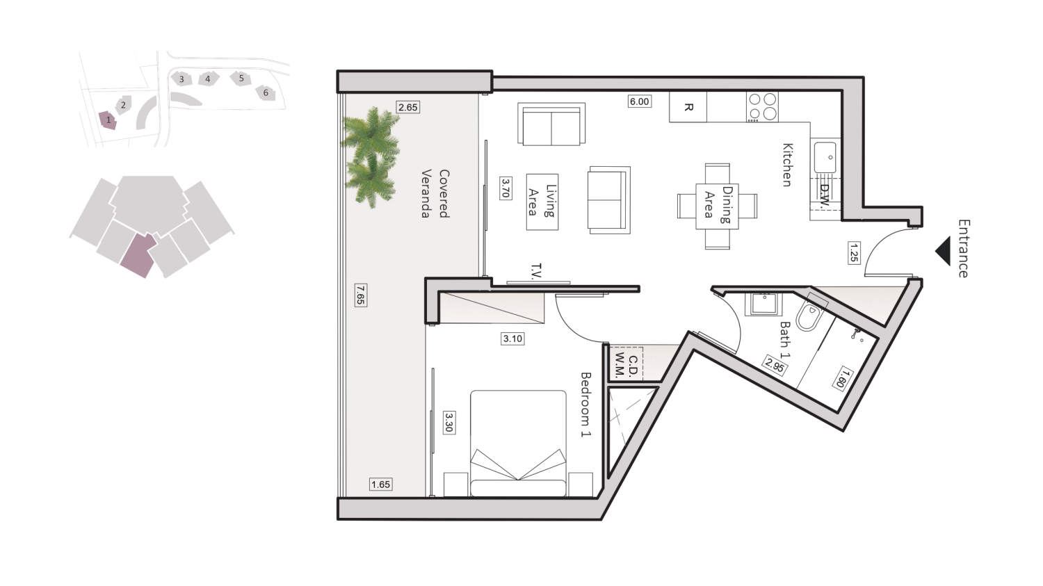 1 bedroom Apartment in Larnaca, Larnaka, Cyprus No. 63772