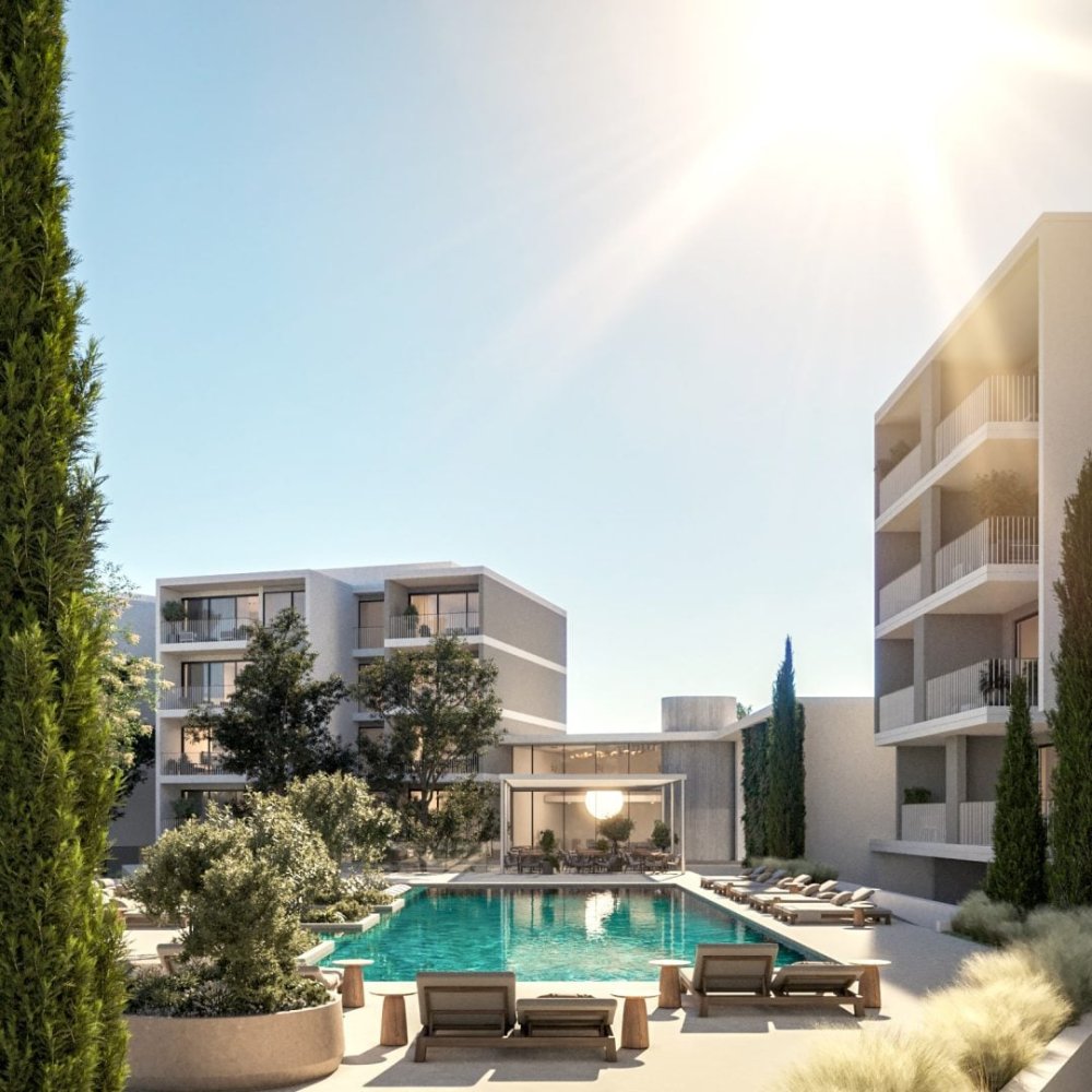 Квартира с 2 спальнями в Пафос, Кипр № 59038