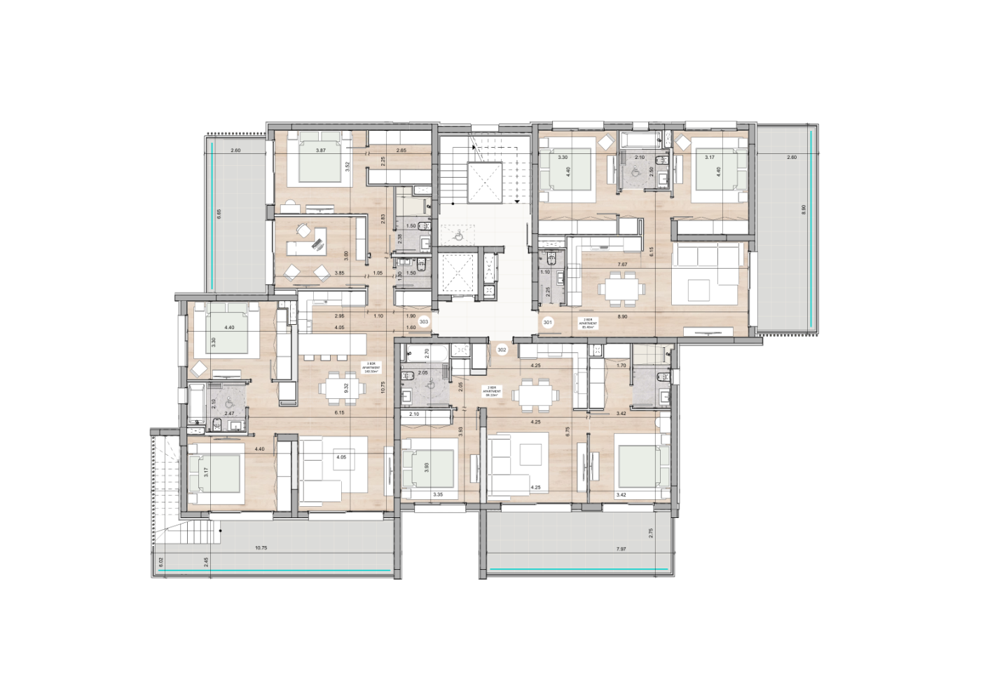 3 bedrooms Penthouse in Limassol, Cyprus No. 63977