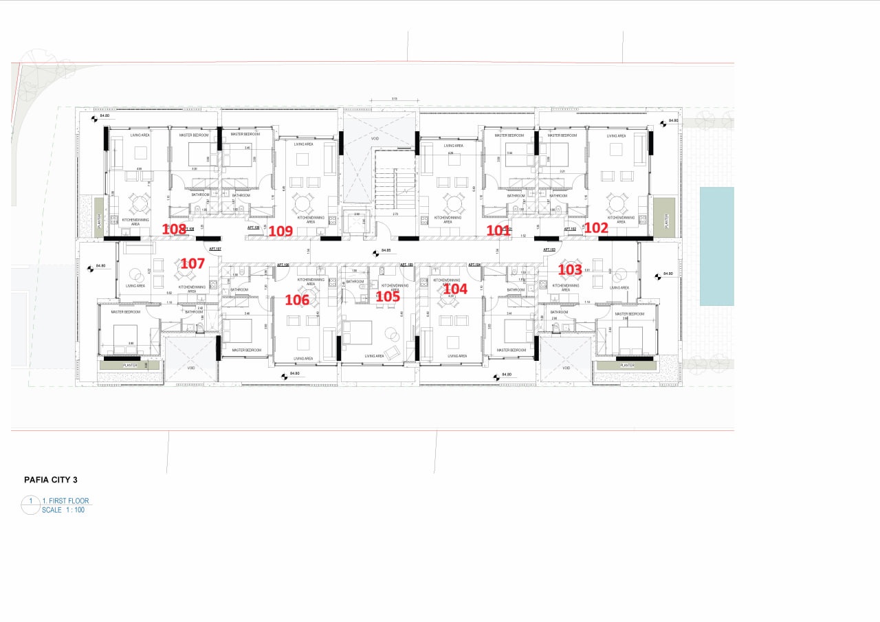 1 dormitorio Apartamento en Paphos, Chipre No. 63823