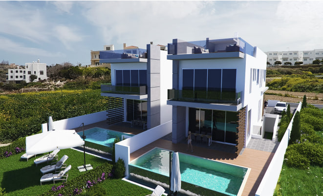5 chambres Villa à Paphos, Chypre No. 64518