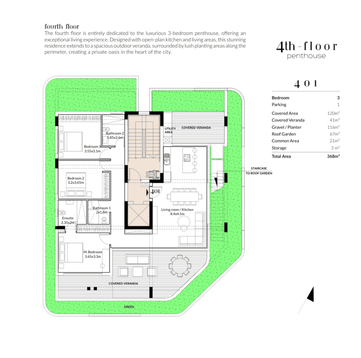 3 bedrooms Penthouse in Limassol, Cyprus No. 64023