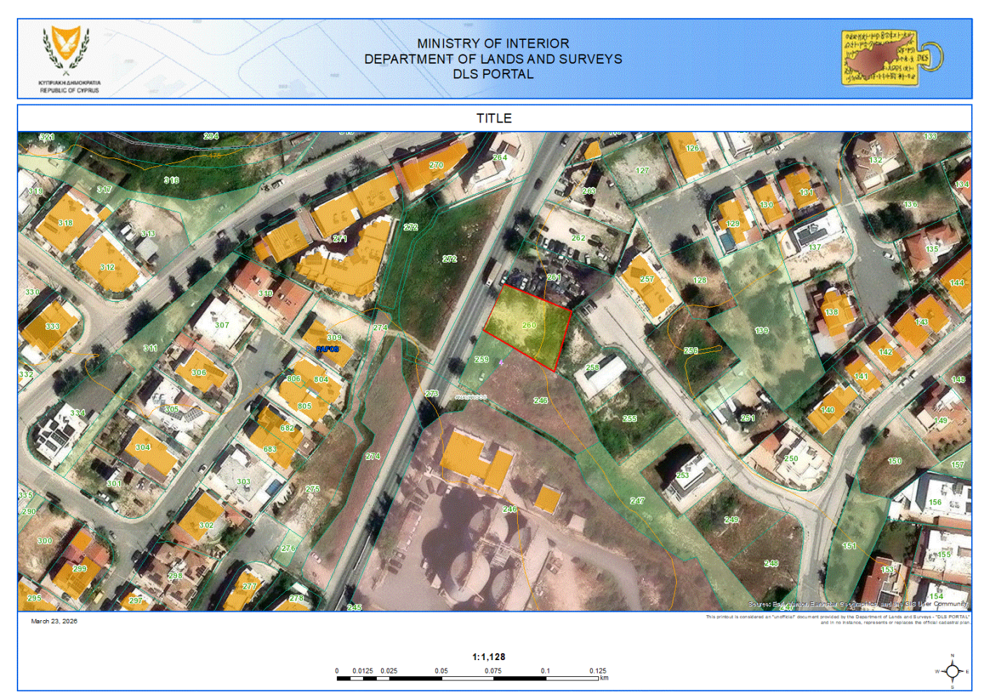 673m2 Land in Anavargos, Paphos, Cyprus No. 61324
