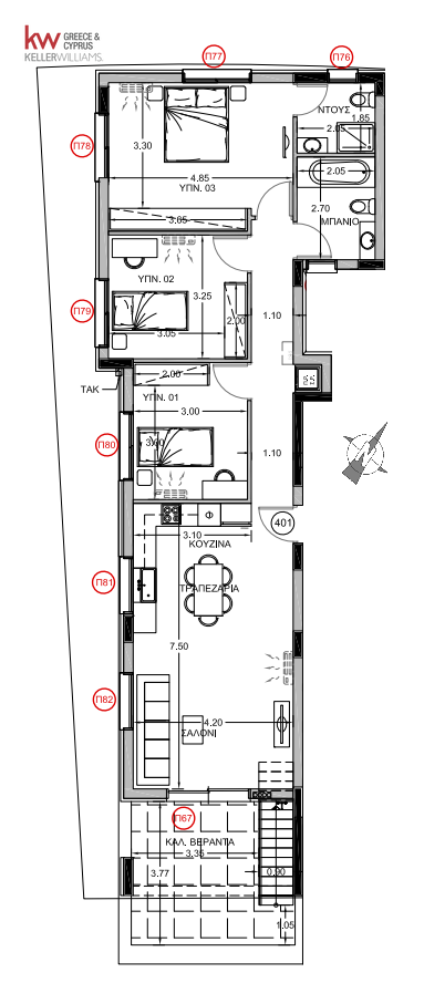 3 chambres Appartement à Nicosia, Chypre No. 60546