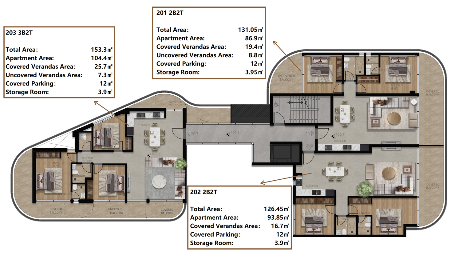 3 bedrooms Apartment in Paphos, Cyprus No. 64107
