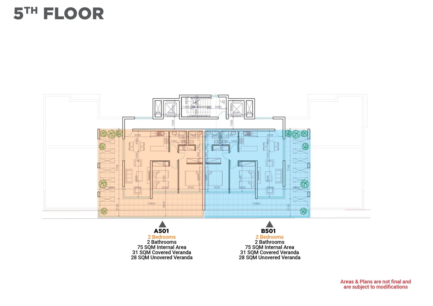 2 bedrooms Penthouse in Larnaca, Larnaka, Cyprus No. 64189