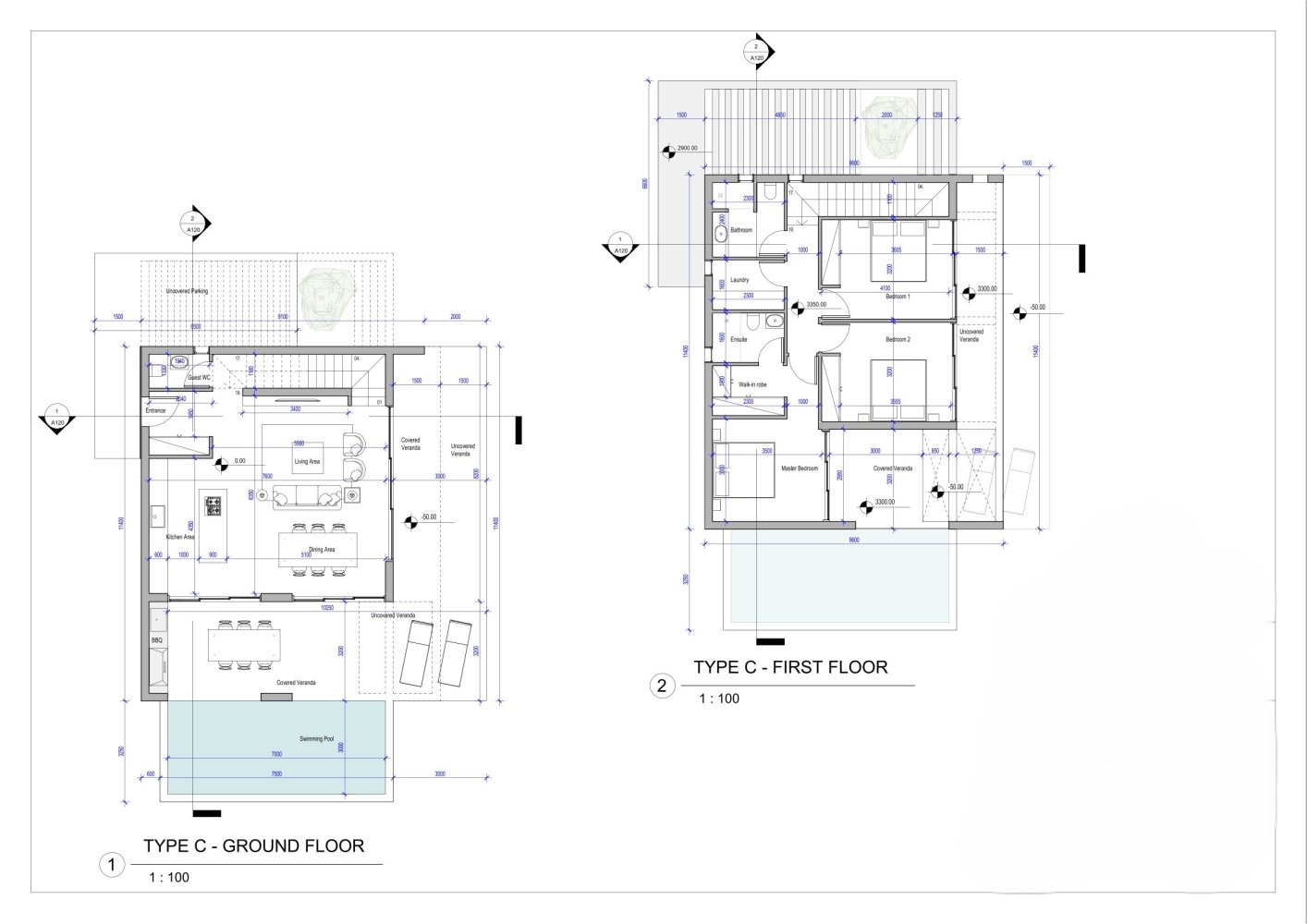 3 dormitorios Villa en Geroskípou, Paphos, Chipre No. 60436