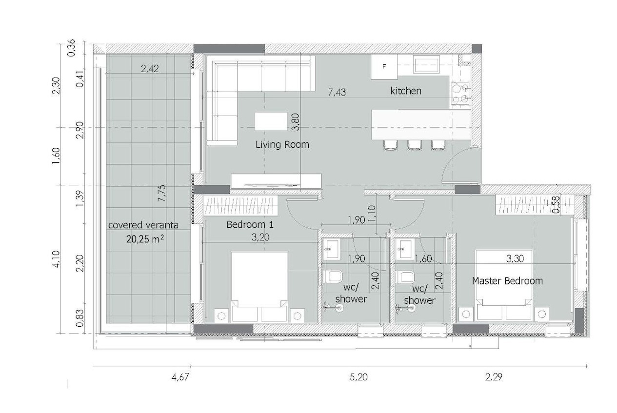 2 bedrooms Apartment in Limassol, Cyprus No. 64764