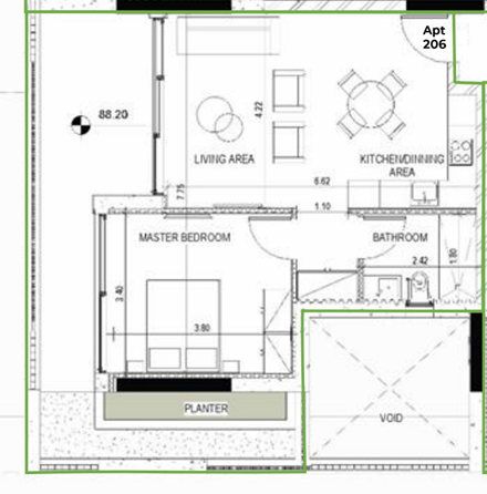 1 chambre Appartement à Paphos, Chypre No. 63832