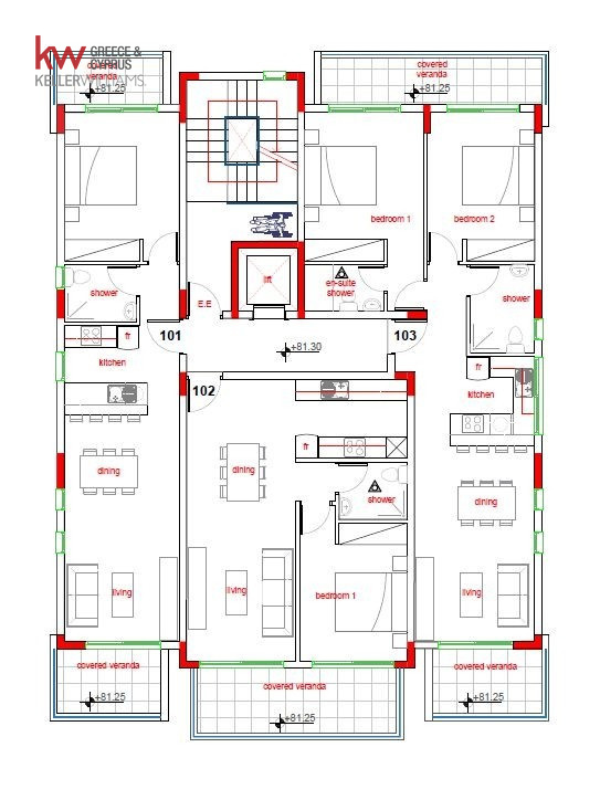 1 dormitorio Apartamento en Geroskípou, Paphos, Chipre No. 60675