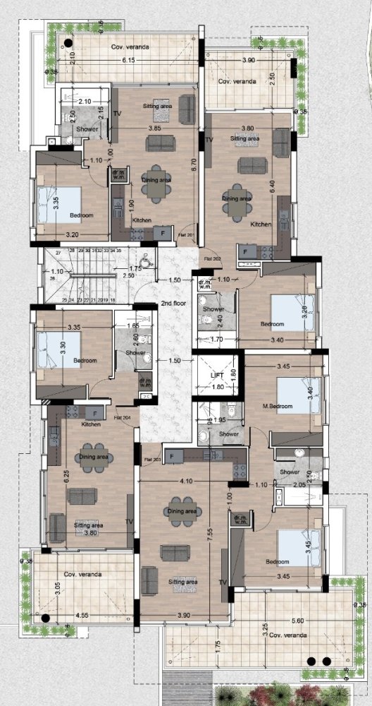 2 bedrooms Apartment in Larnaca, Larnaka, Cyprus No. 63503