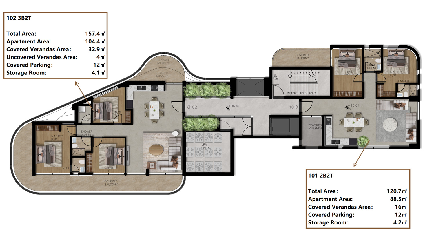 3 chambres Appartement à Paphos, Chypre No. 64106