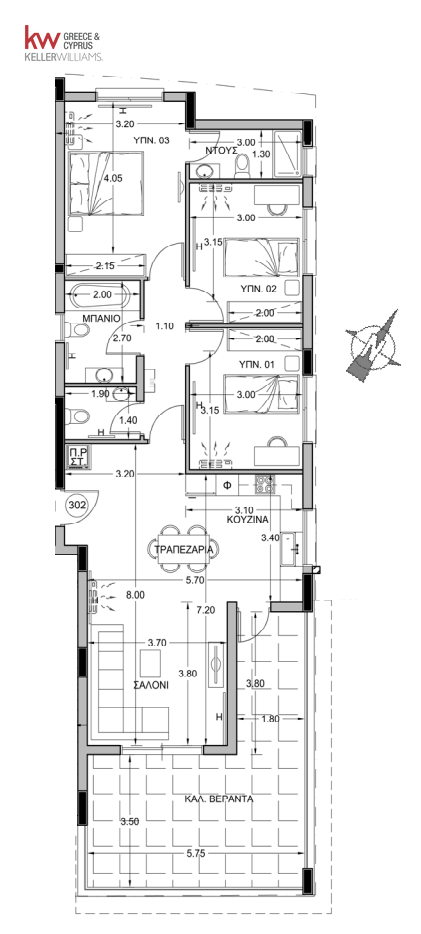 3 bedrooms Apartment in Nicosia, Cyprus No. 60545