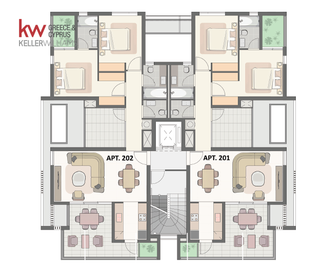 2 dormitorios Apartamento en Larnaca, Larnaka, Chipre No. 60018