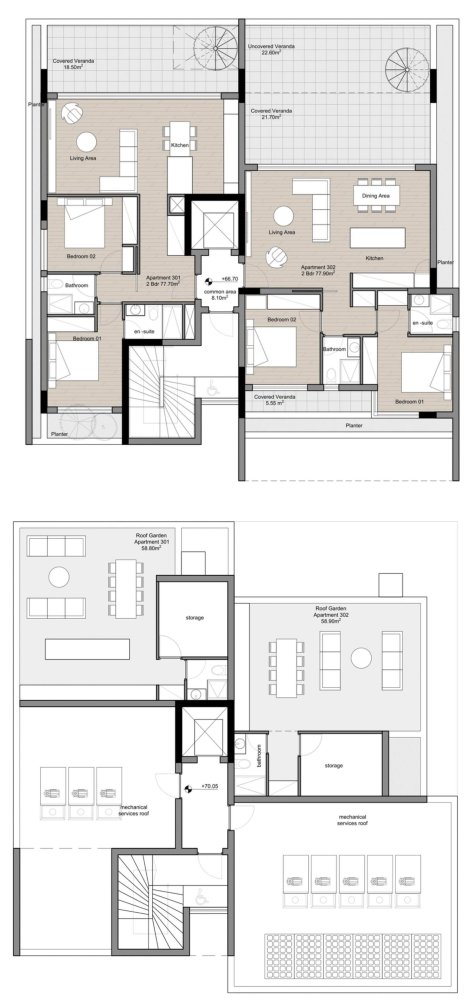 2 bedrooms Penthouse in Limassol, Cyprus No. 63546