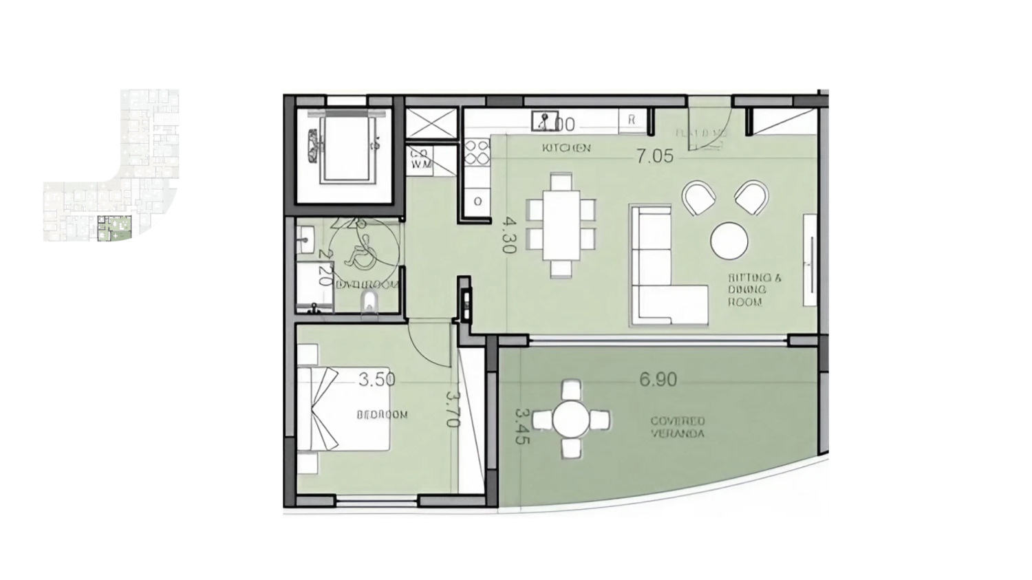 1 bedroom Apartment in Paphos, Cyprus No. 65338