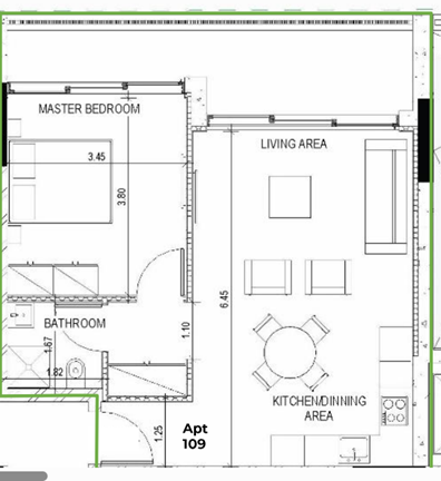 1 chambre Appartement à Paphos, Chypre No. 63830