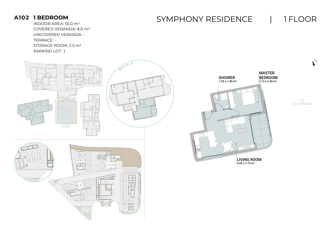 1 bedroom Apartment in Limassol, Cyprus No. 64705