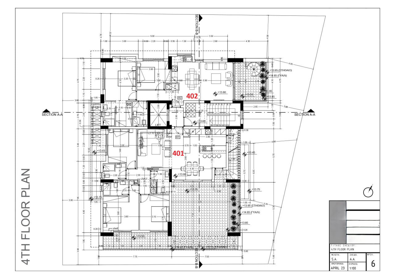 3 chambres Penthouse à Limassol, Chypre No. 64513