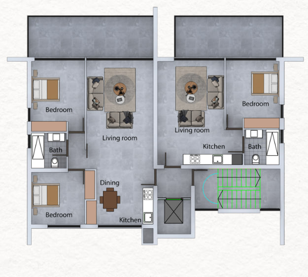 1 dormitorio Apartamento en Paphos, Chipre No. 65128