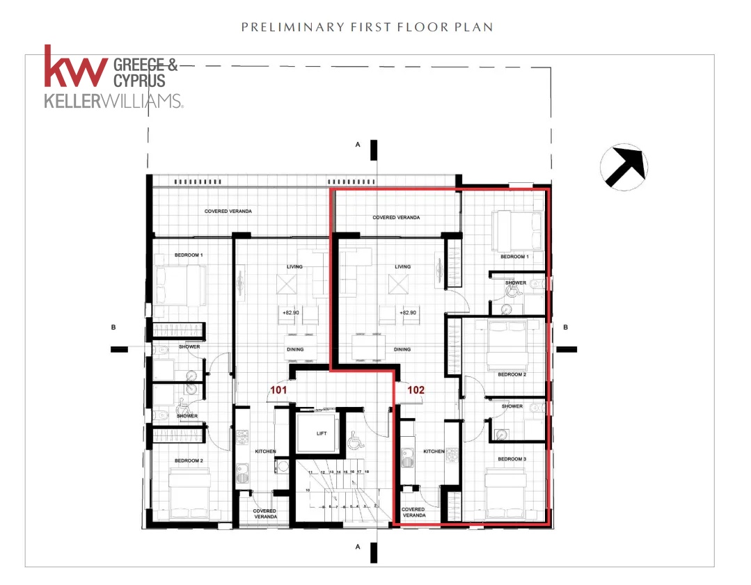 3 dormitorios Apartamento en Geroskípou, Paphos, Chipre No. 62080