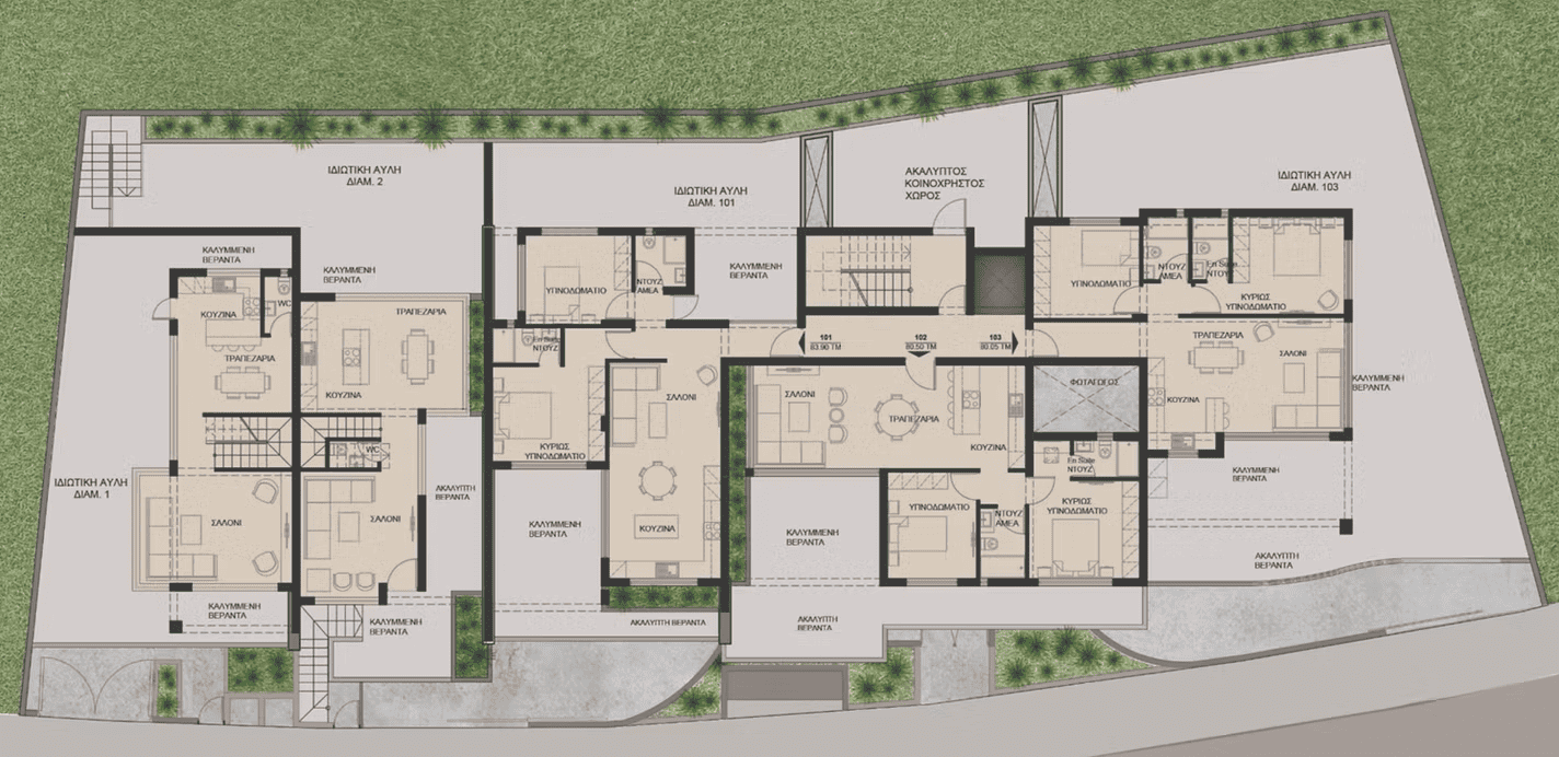 2 bedrooms Apartment in Limassol, Cyprus No. 64071