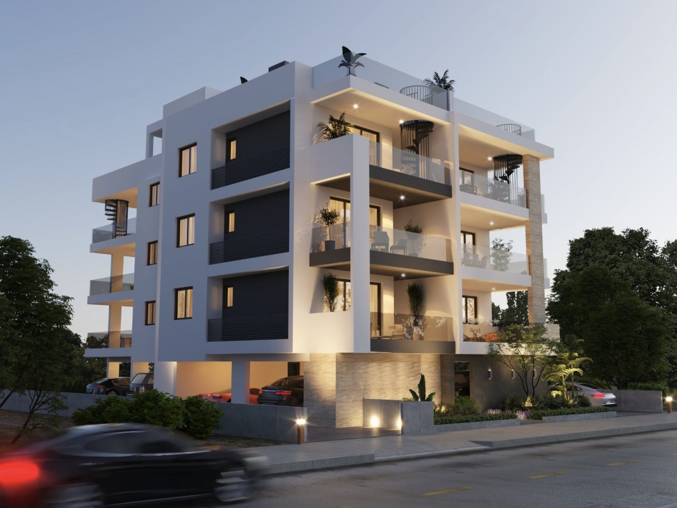 Квартира с 1 спальней в Арадипу, Ларнака, Кипр № 62465