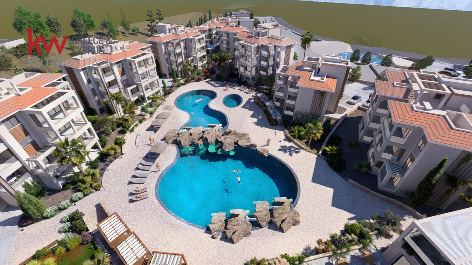 Квартира с 2 спальнями в Хлорака, Пафос, Кипр № 62781