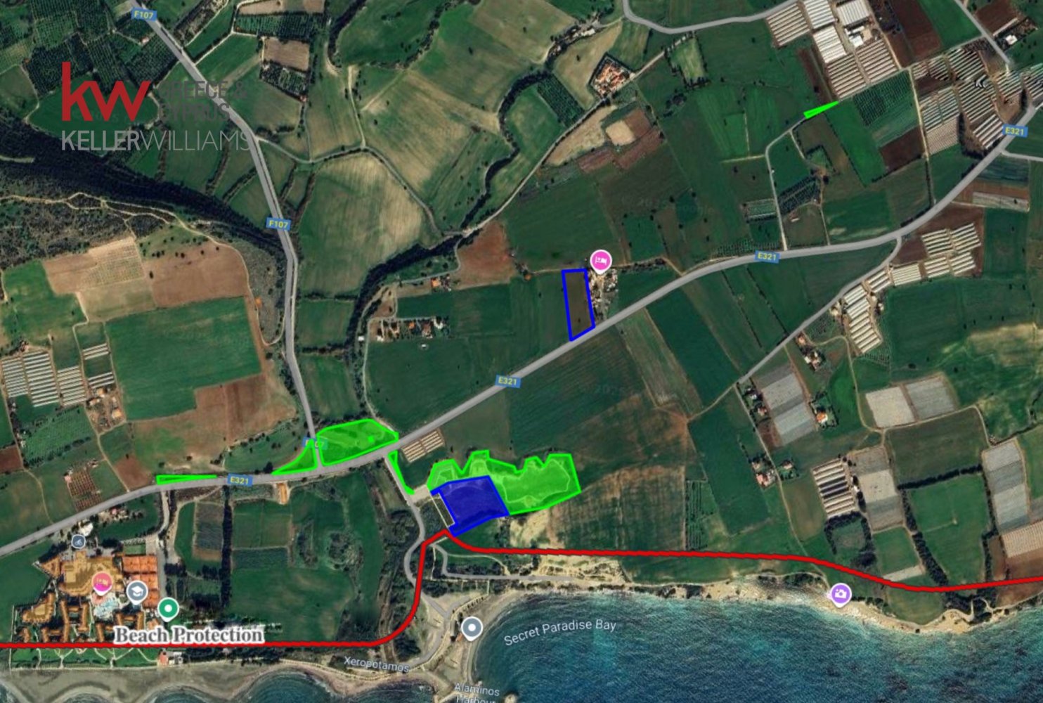 6857m2 Land in Alaminos, Larnaka, Cyprus No. 40164