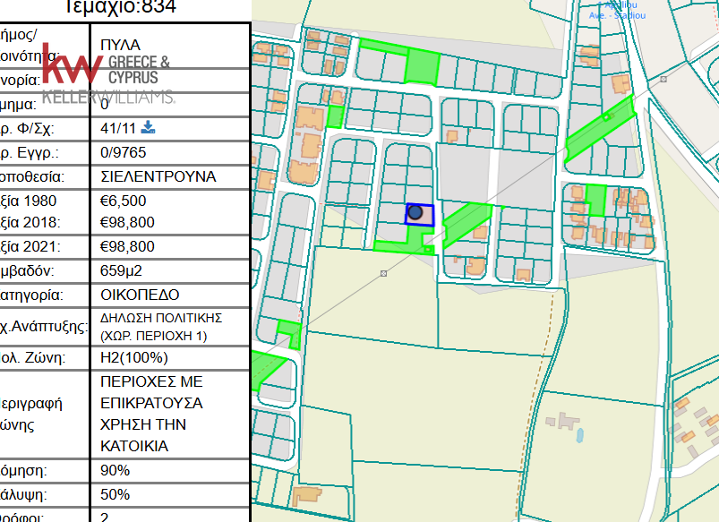 659m2 Land in Pyla, Larnaka, Cyprus No. 52145
