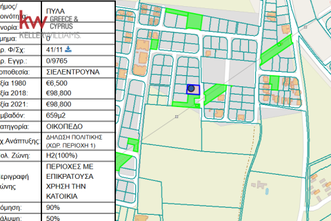 659m2 Land in Pyla, Larnaka, Cyprus No. 52145