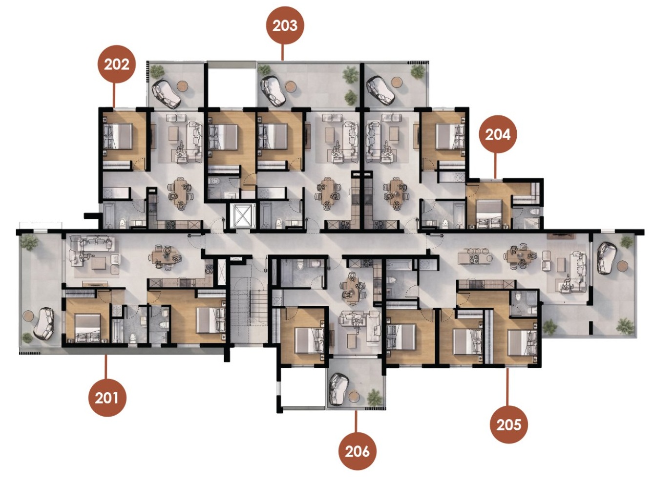 3 bedrooms Apartment in Larnaca, Larnaka, Cyprus No. 64834