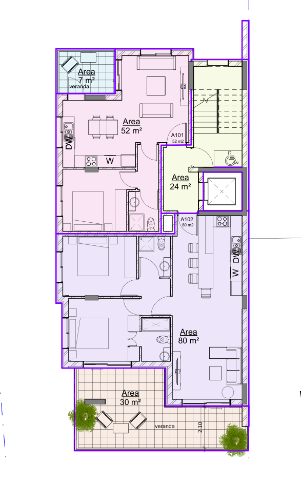 2 bedrooms Apartment in Larnaca, Larnaka, Cyprus No. 64408