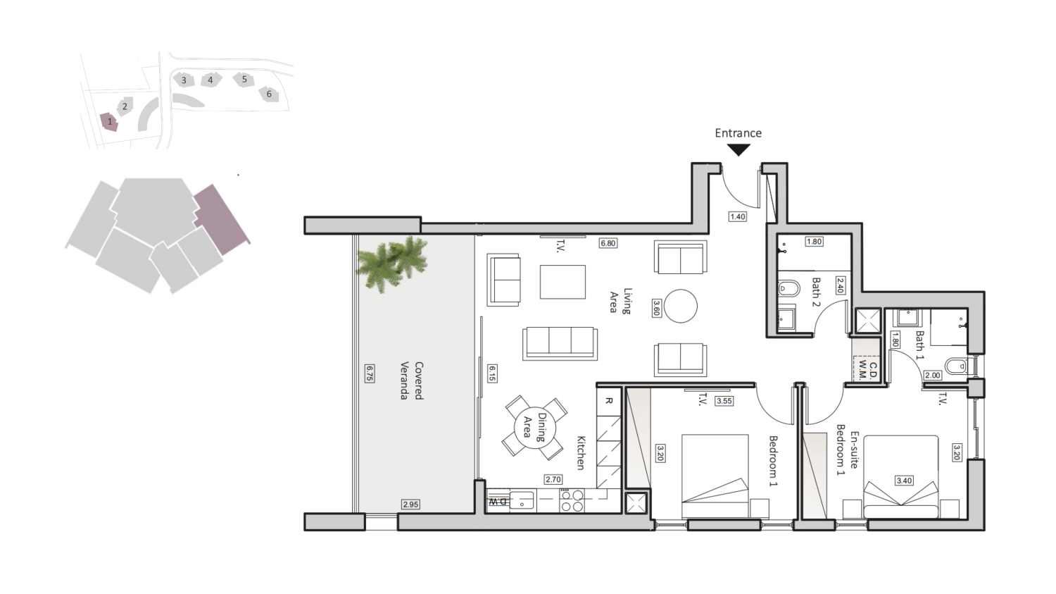 2 bedrooms Apartment in Larnaca, Larnaka, Cyprus No. 63764