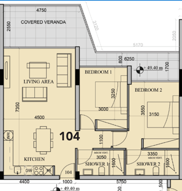 2 dormitorios Apartamento en Paphos, Chipre No. 65213