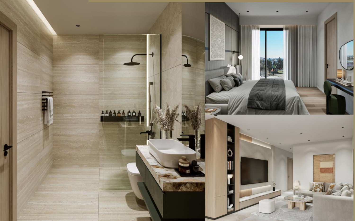 3 dormitorios Apartamento en Paphos, Chipre No. 60639