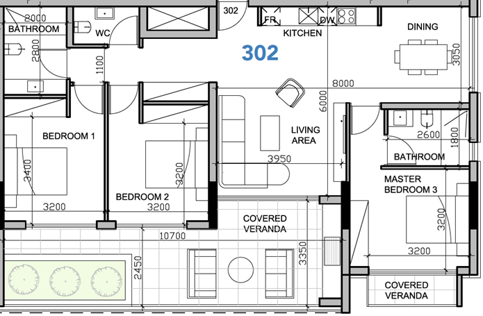 3 chambres Appartement à Paphos, Chypre No. 65293