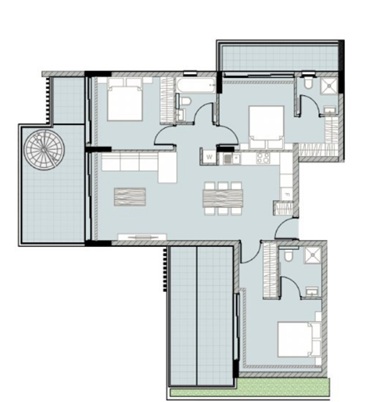 3 chambres Penthouse à Limassol, Chypre No. 64700