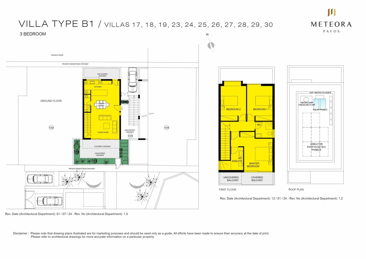 3 bedrooms Villa in Paphos, Cyprus No. 65373