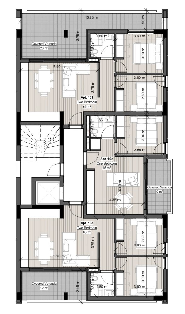 2 bedrooms Apartment in Limassol, Cyprus No. 64961