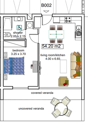 1 dormitorio Apartamento en Paphos, Chipre No. 65301