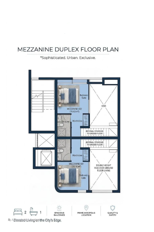 1 dormitorio Dúplex en Larnaca, Larnaka, Chipre No. 62582