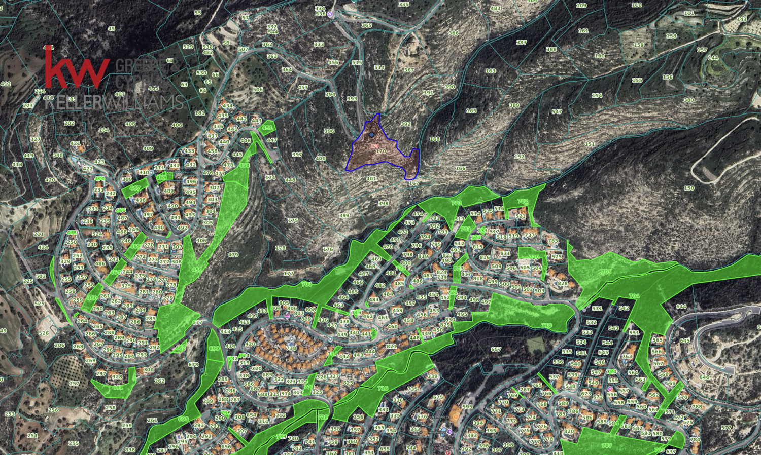 9700m2 Terrain à Koili, Paphos, Chypre No. 60619
